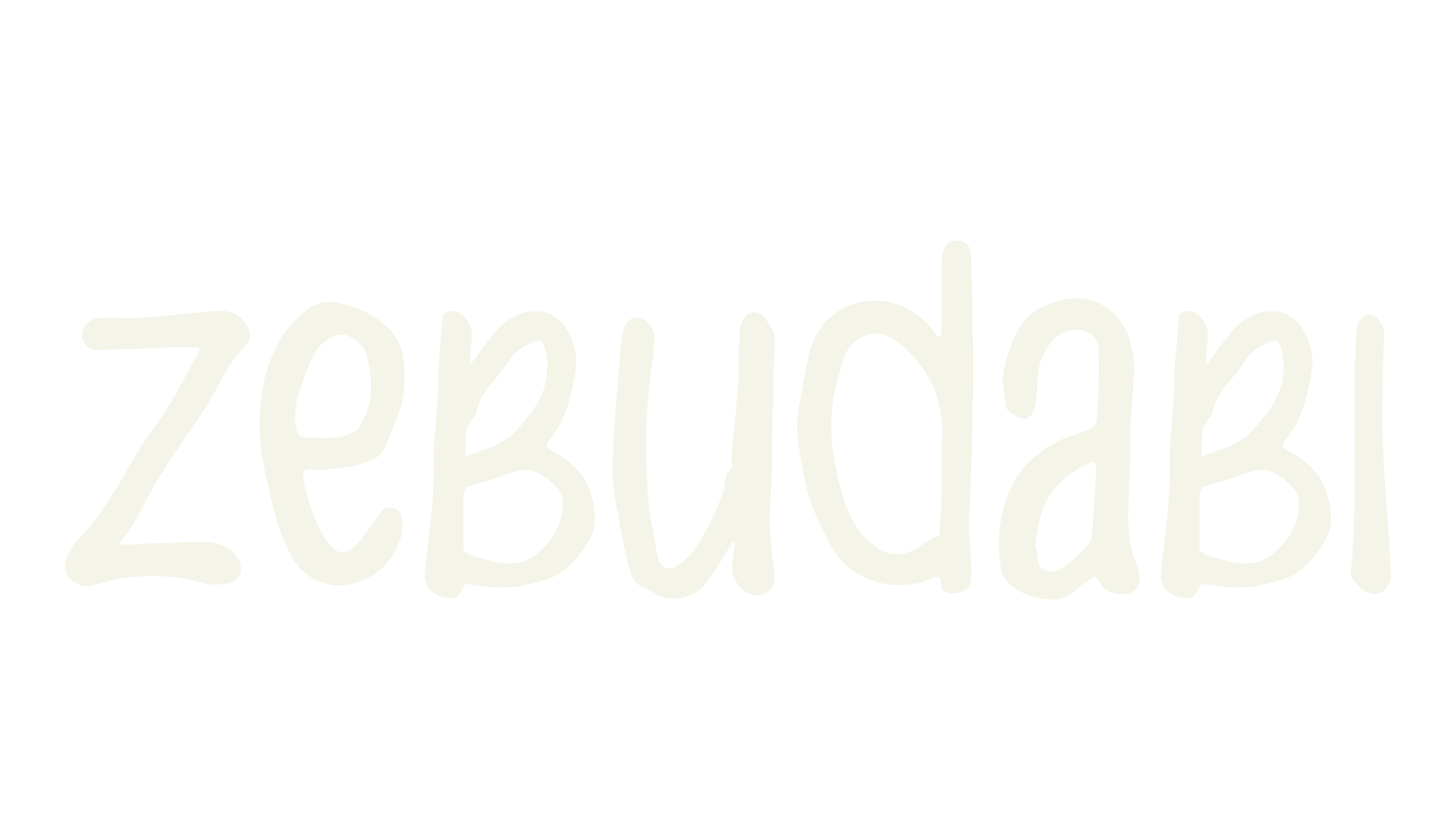 Zebudabi, children font preview