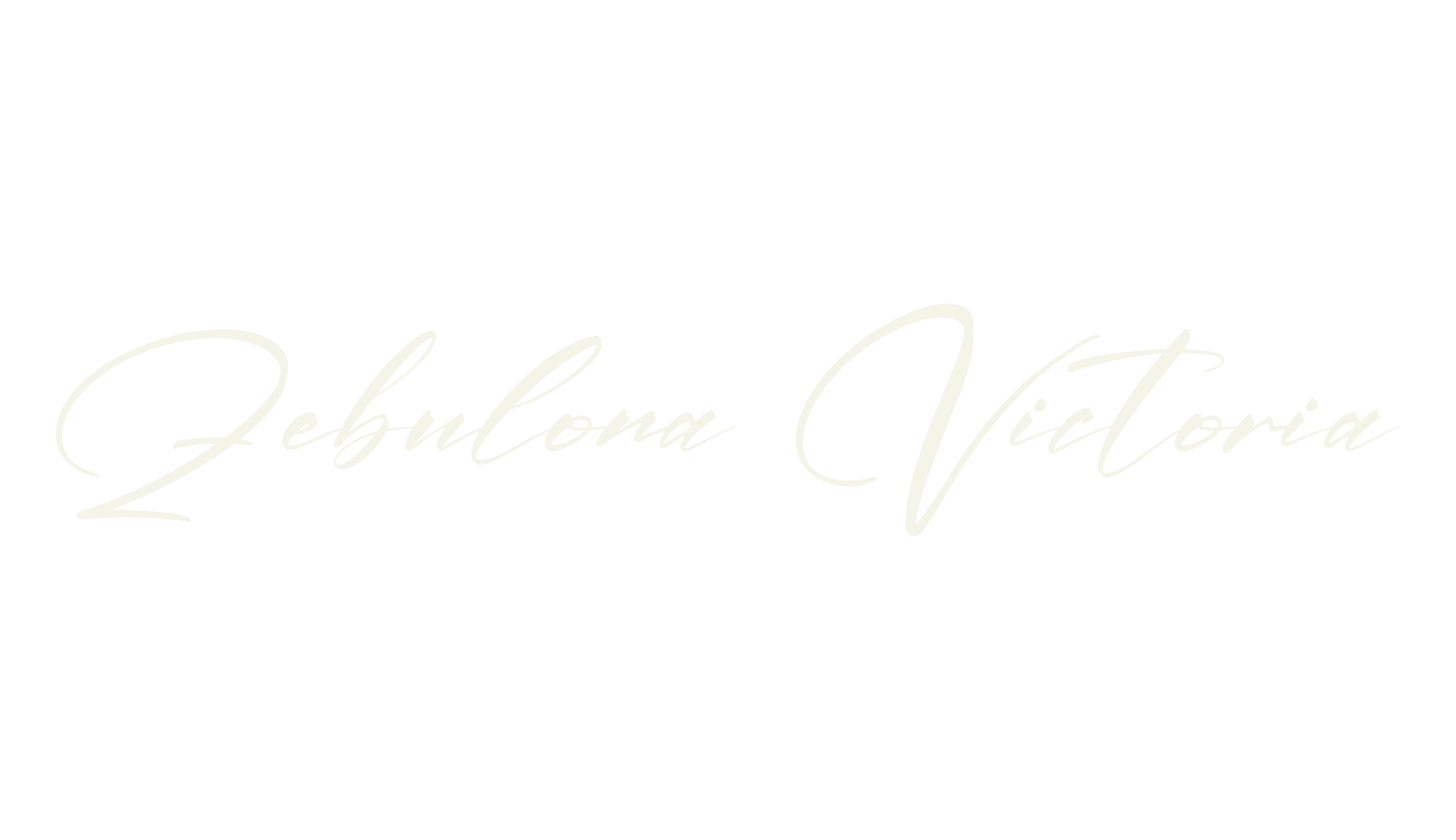 Zebulona Victoria, script font preview