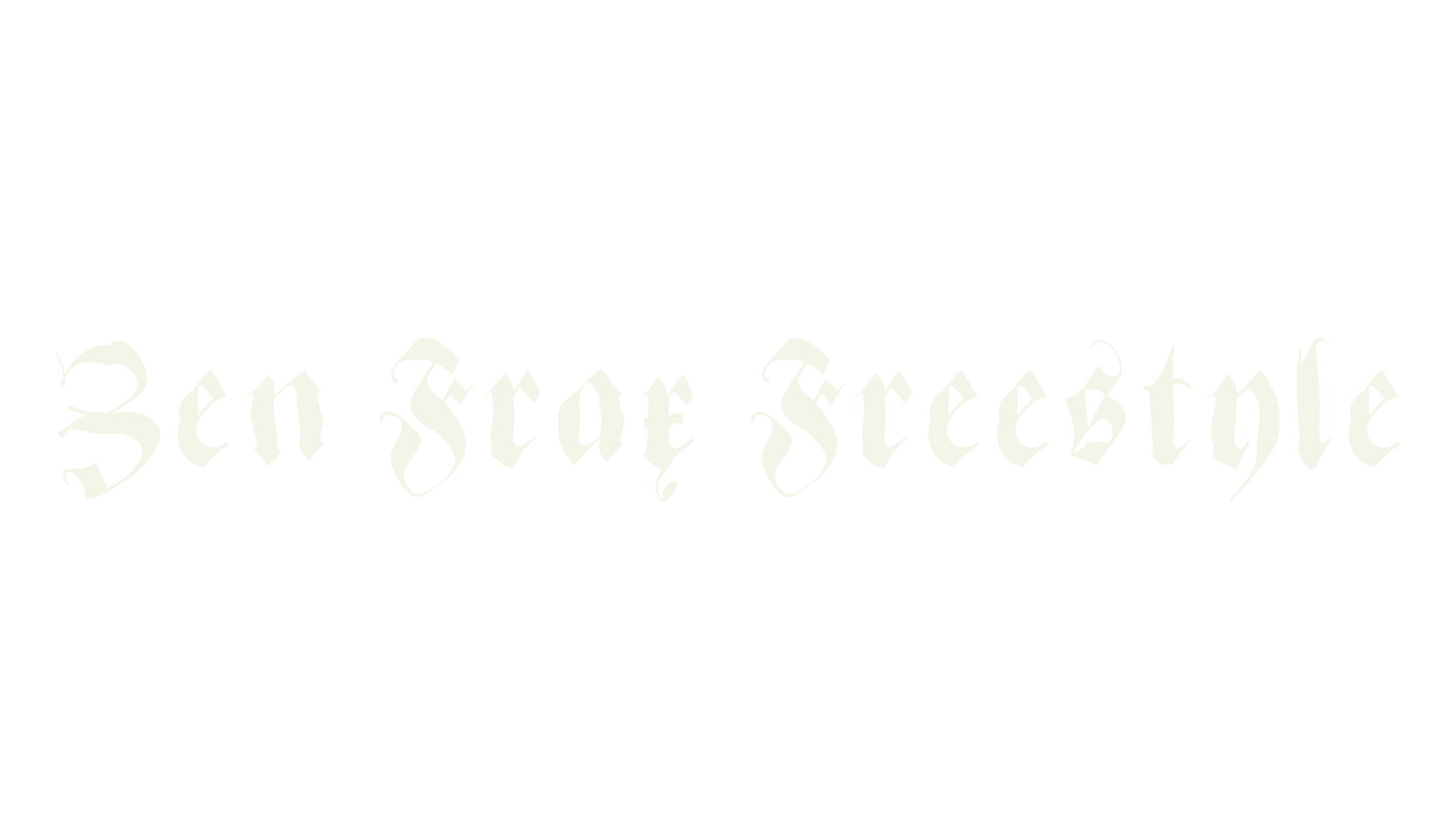 Zen Frax Freestyle, fantasy font preview