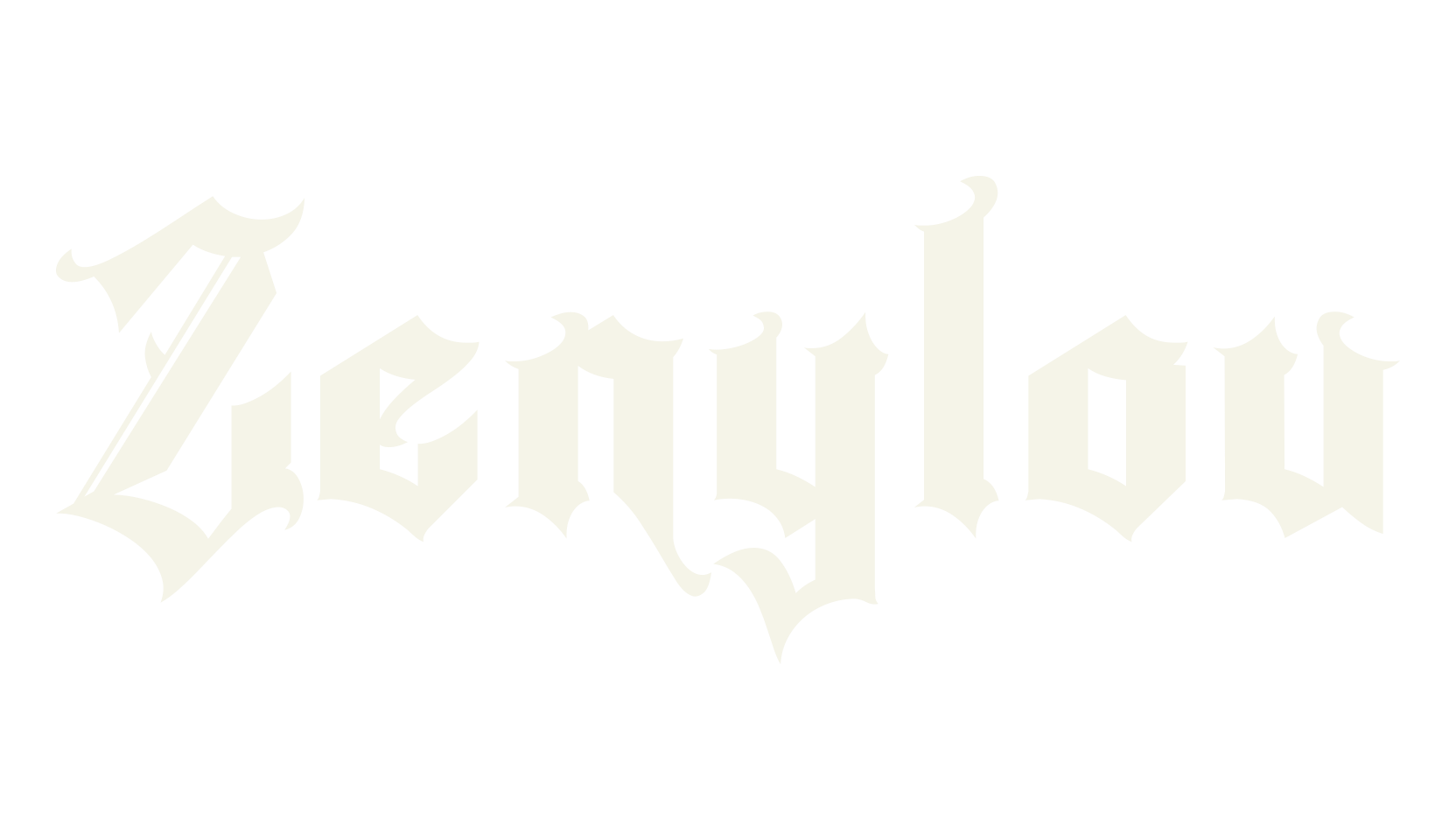Zenylou, tattoo font preview