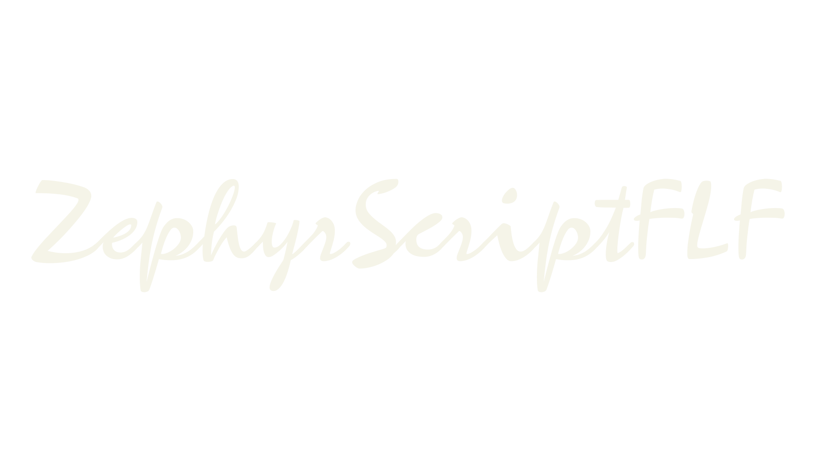 ZephyrScriptFLF, fashion script font preview