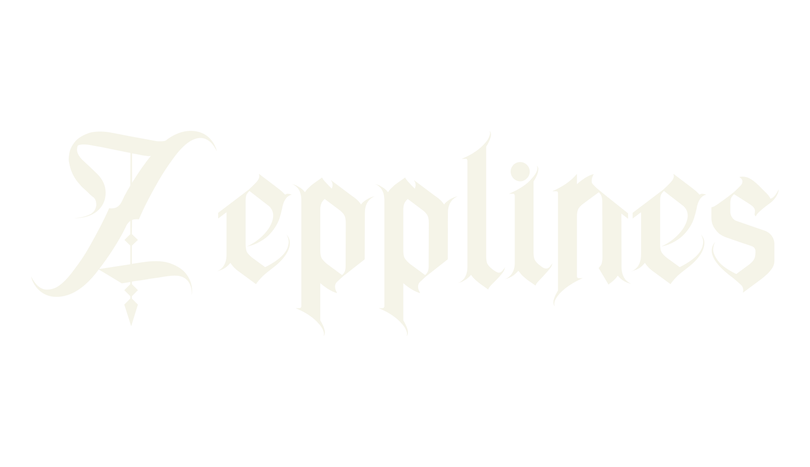 Zepplines, fantasy font preview