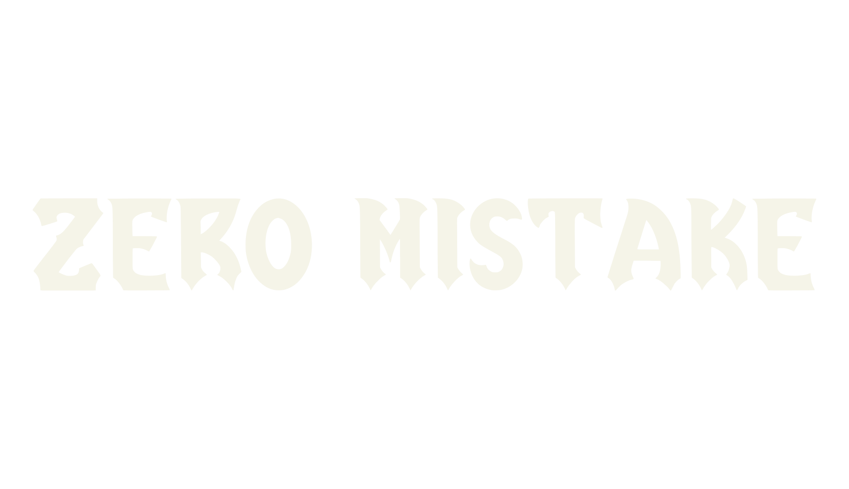 Zero Mistake, spooky font preview