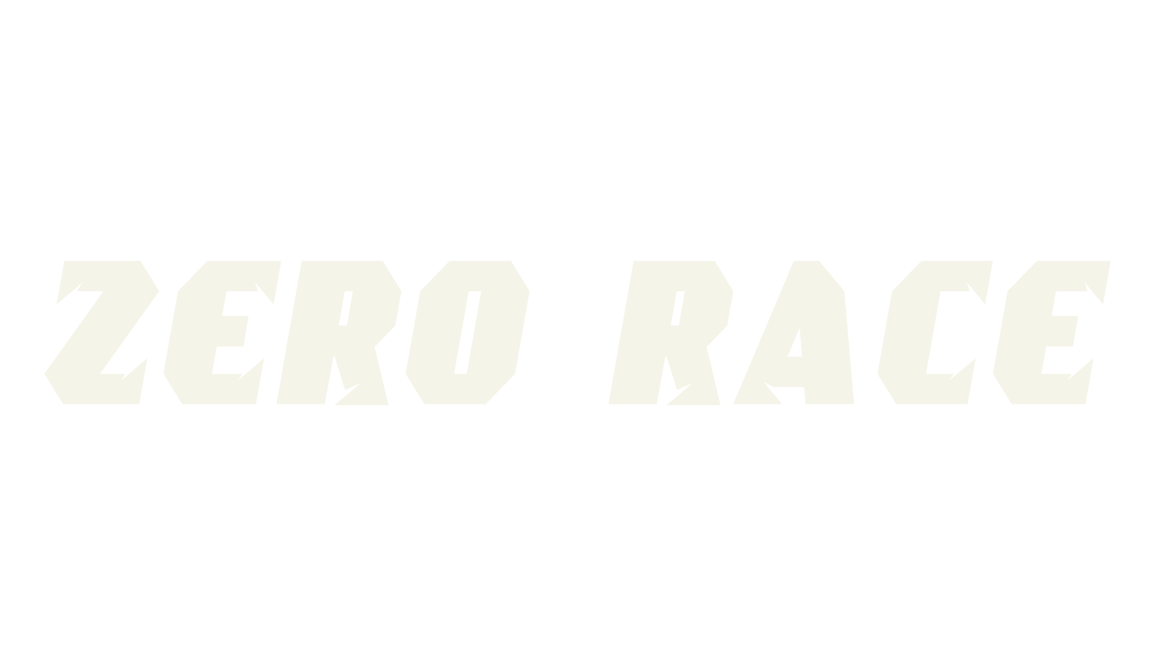 Zero Race, racing font preview