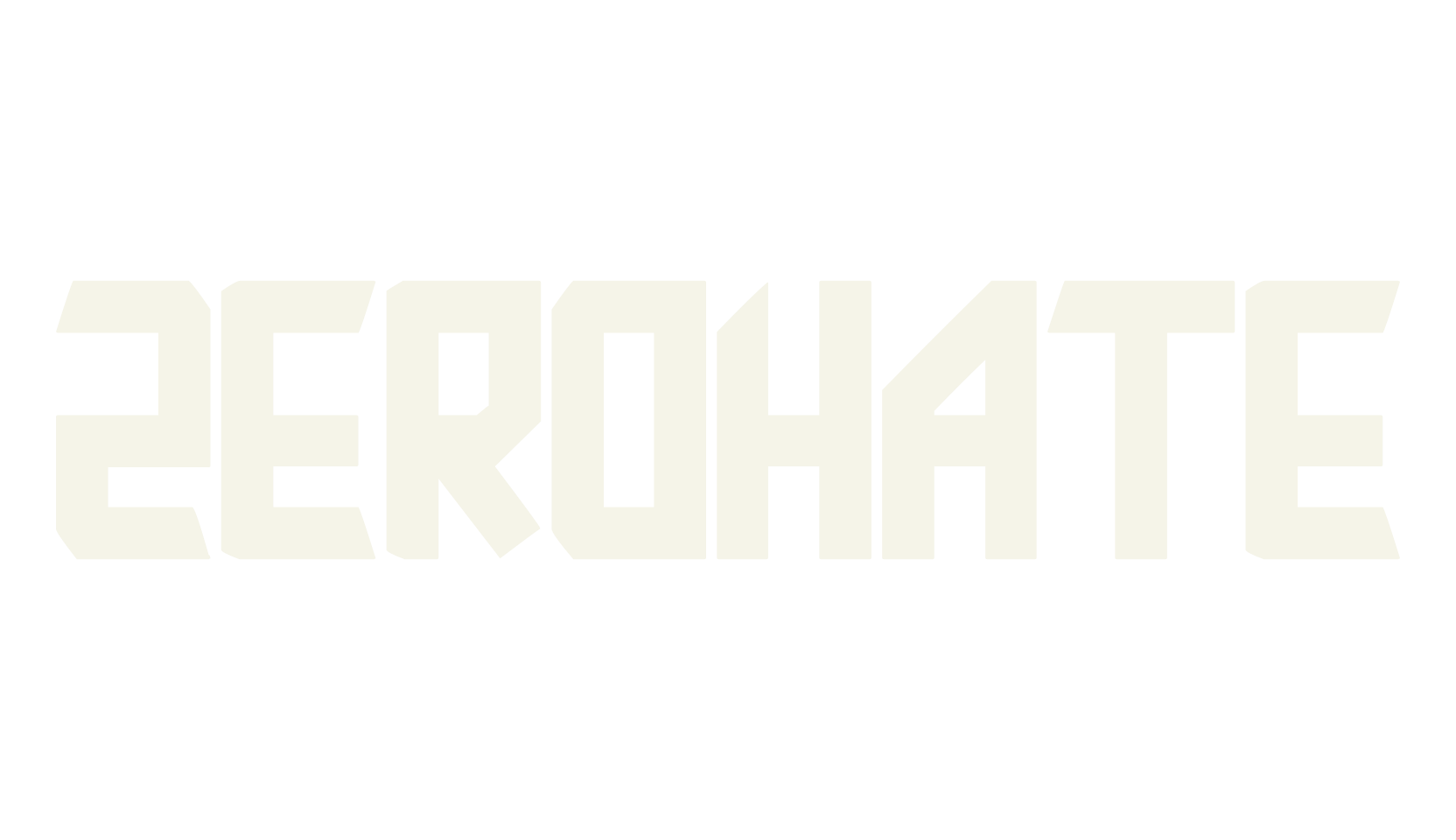 ZEROHATE, racing font preview