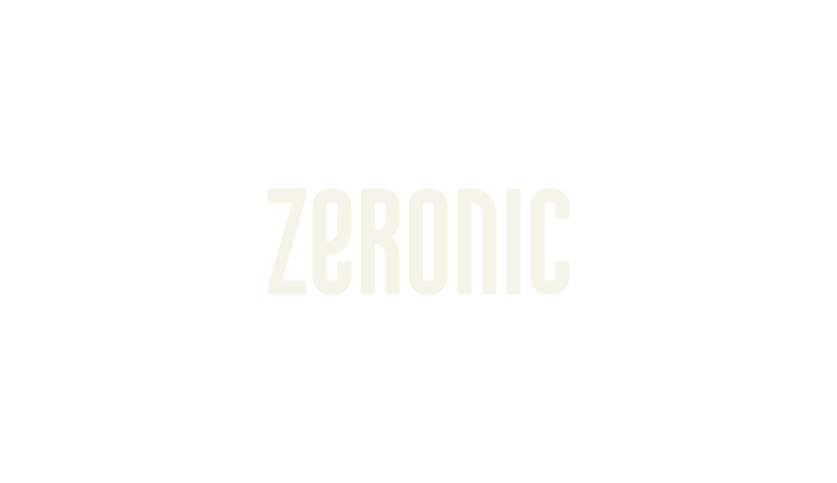 Zeronic, futuristic font preview