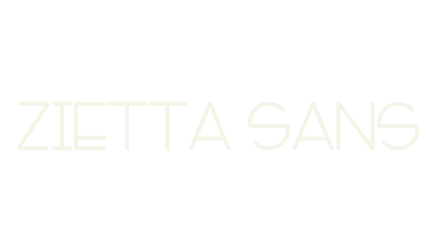 Zietta Sans, sans serif font preview