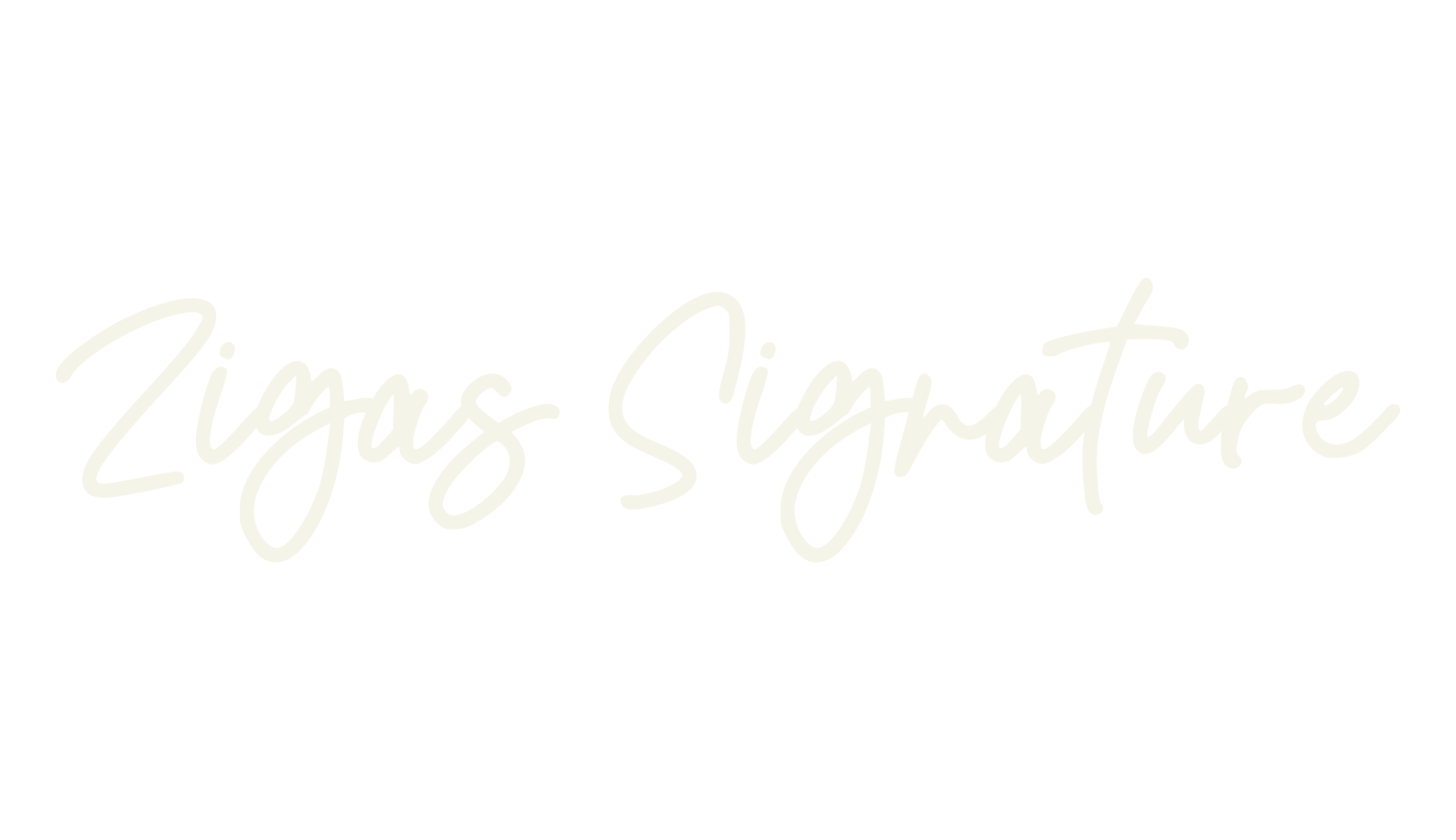 Zigas Signature, watermark font preview