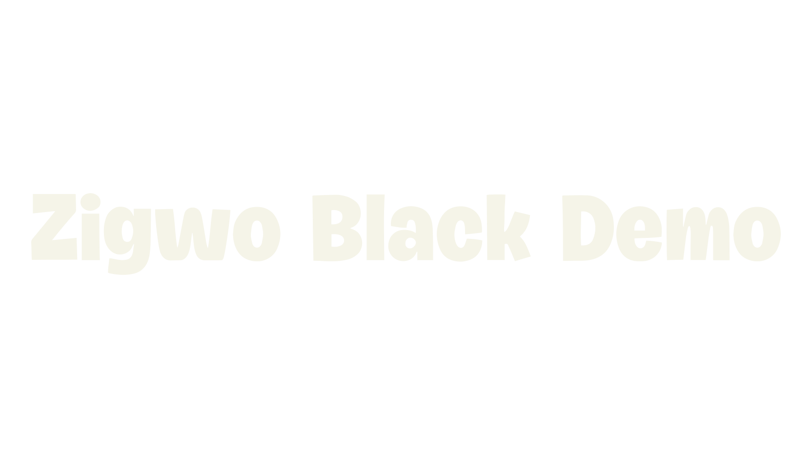 Zigwo Black Demo, bold font preview