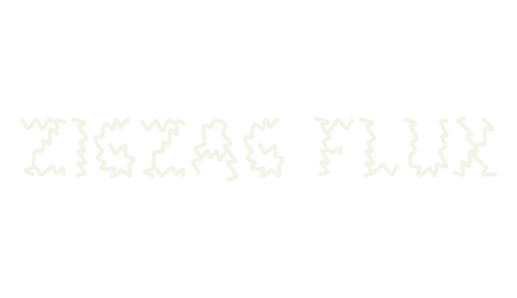 Zigzag Flux, display market font preview