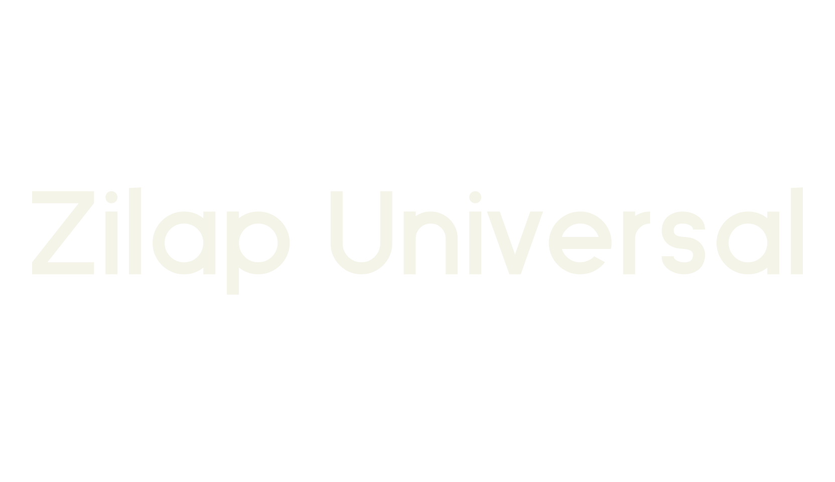 Zilap Universal, sans serif font preview