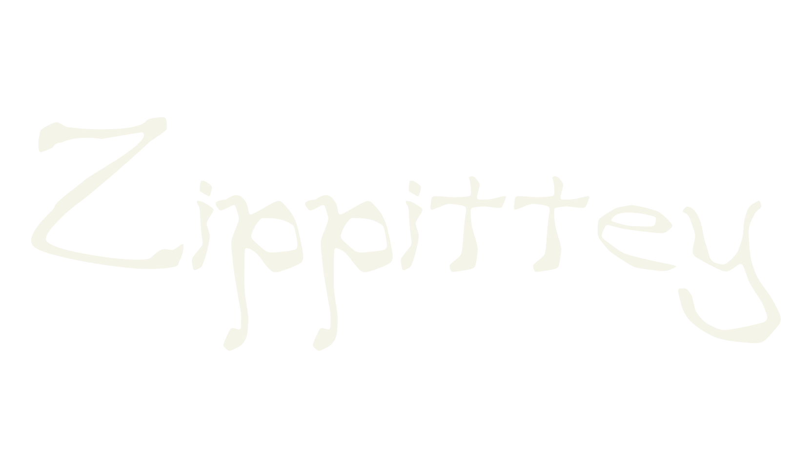 Zippittey, messy font preview