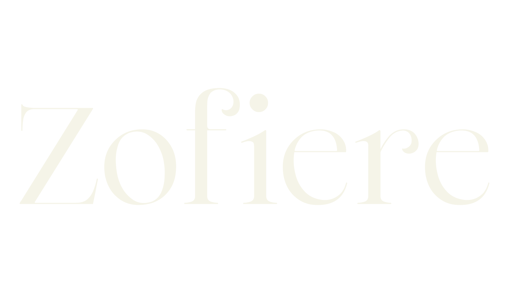 Zofiere, pretty font preview