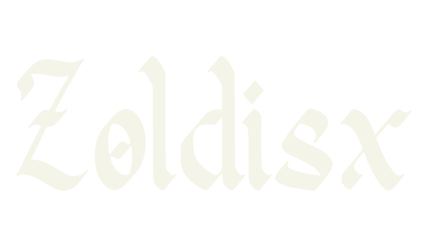 Zoldisx, tattoo font preview
