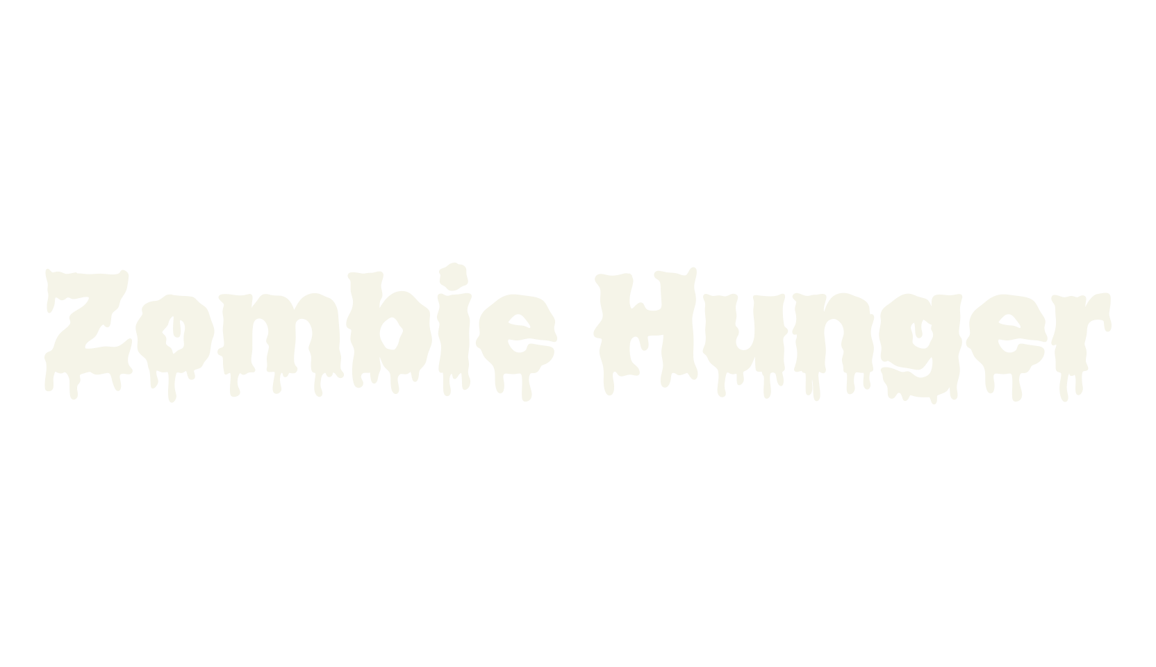Zombie Hunger, halloween font preview