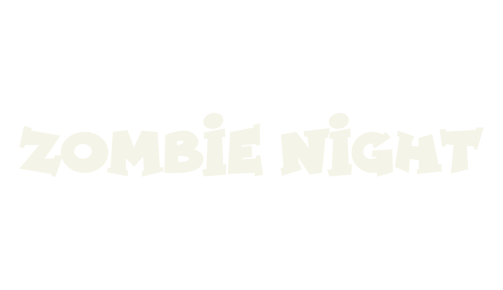 Zombie Night, serif font preview