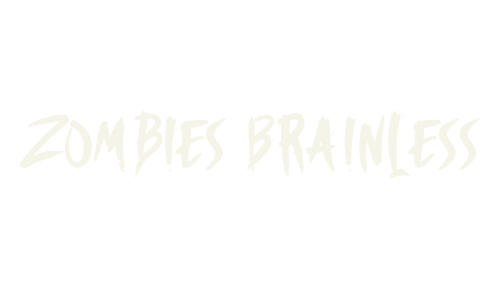 Zombies Brainless, gothic font preview