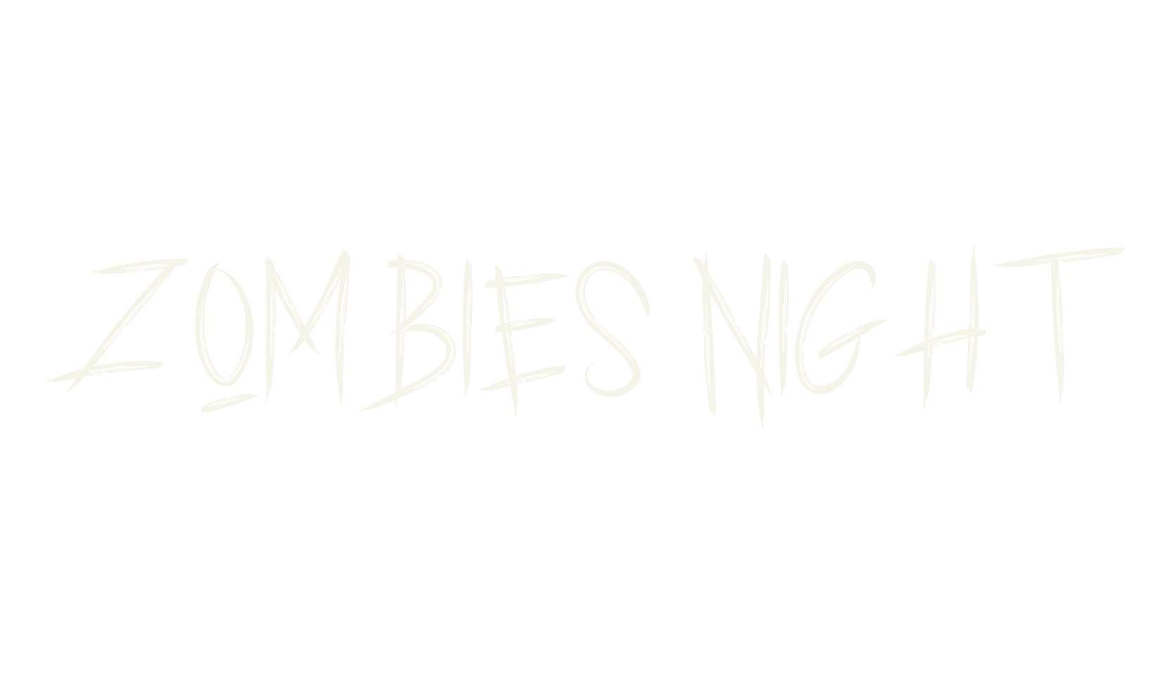 ZOMBIES NIGHT, graffiti font preview
