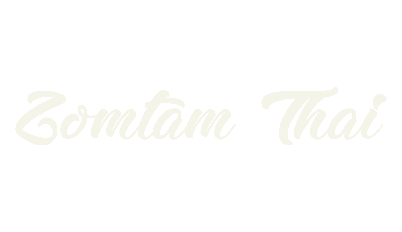 Zomtam Thai, fashion script font preview