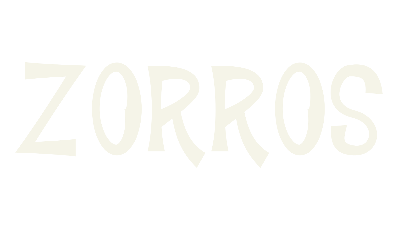 ZORROS, album cover font preview