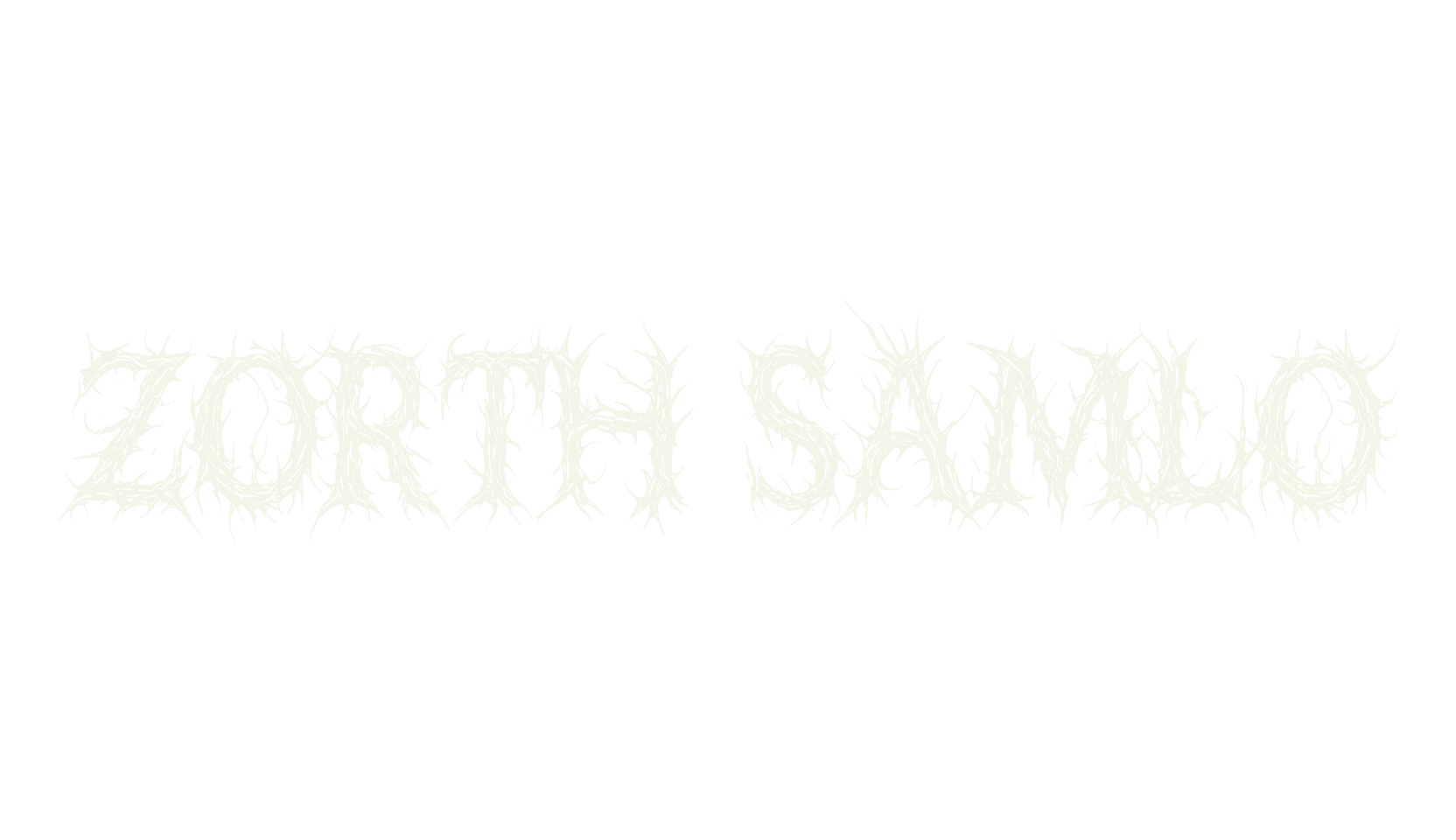 Zorth Samlo, band font preview