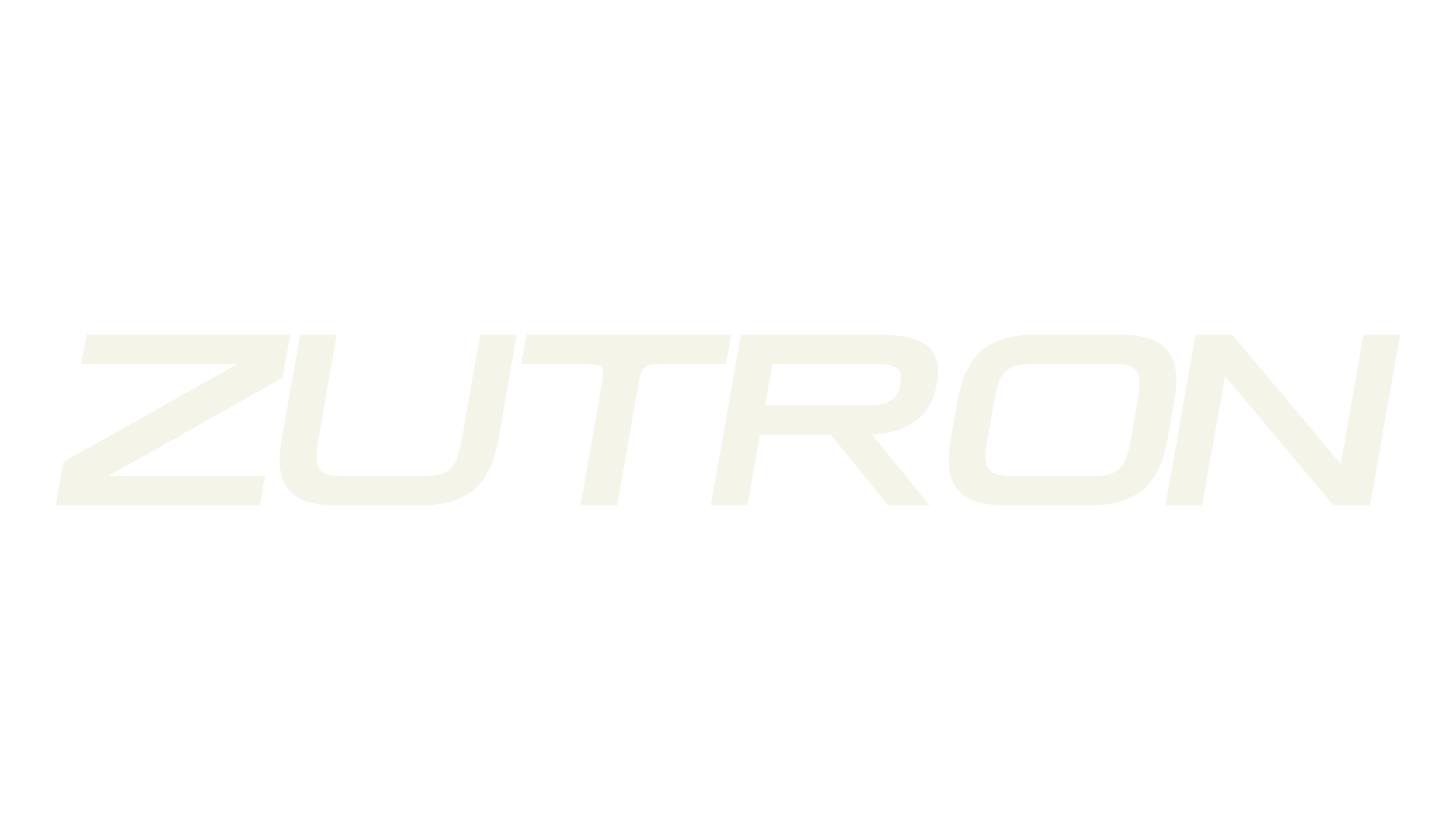 ZUTRON, futuristic font preview