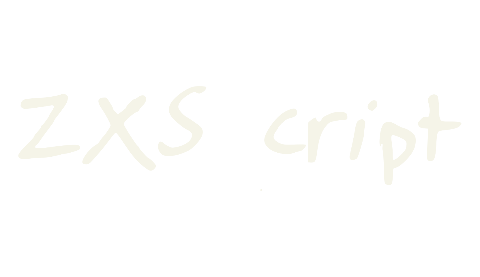 ZXScript, messy font preview